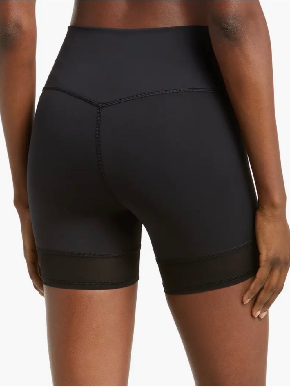 Alo Airlift Double Trouble Biker Short Black Size Small - Picture 2 of 6